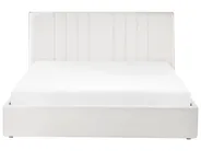 Ottoman Bed TARASCON Fabric Light Beige 160 x 200 cm (EU King Size)_1021224