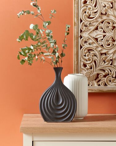 Dekorativ vase 25 cm svart THAPSUS