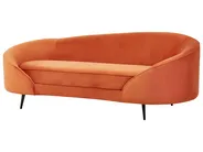 Divano 2 posti SAVAR Velluto Arancione_835647