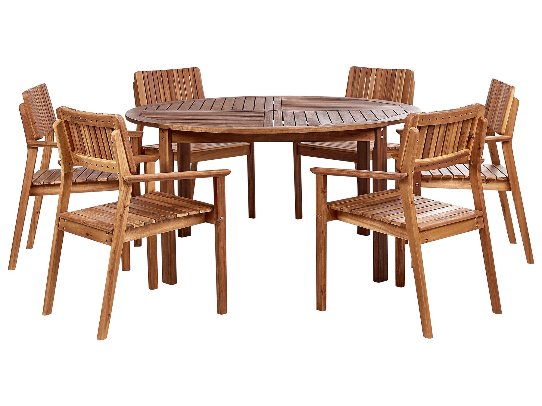 Zestaw ogrodowy drewniany stół i 6 krzeseł AGELLO/TOLVE_924285
