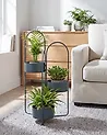 Plant Stand COLUTENA 56 cm Metal Dark Blue
