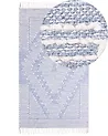 Rug ANSAR Blue 80 x 150 cm Cotton