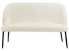 Canapé banquette 2 places en bouclé beige clair OSBY_929184