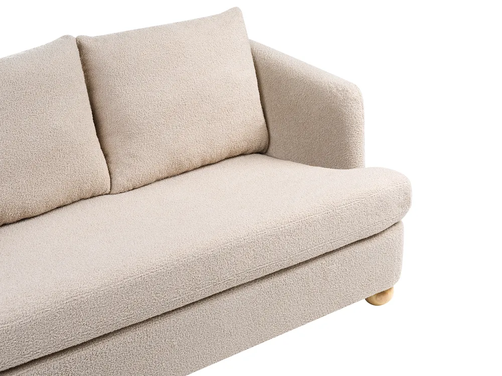 Sofa 3 Seater RATTVIK Boucle Beige_1066801