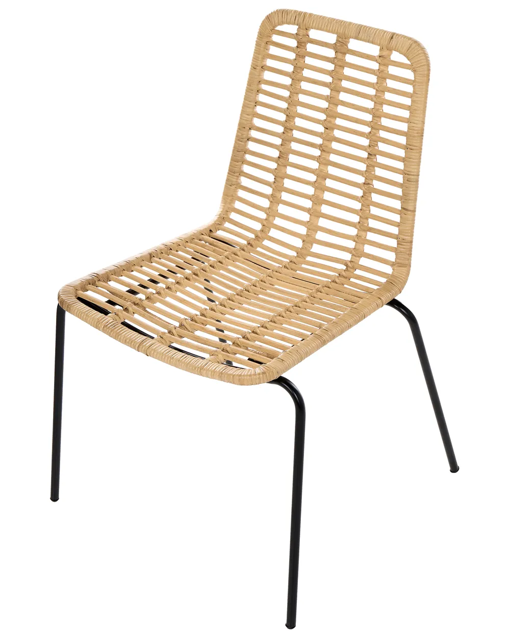 Set of 2 Dining Chairs TAOS Rattan Natural_1072151