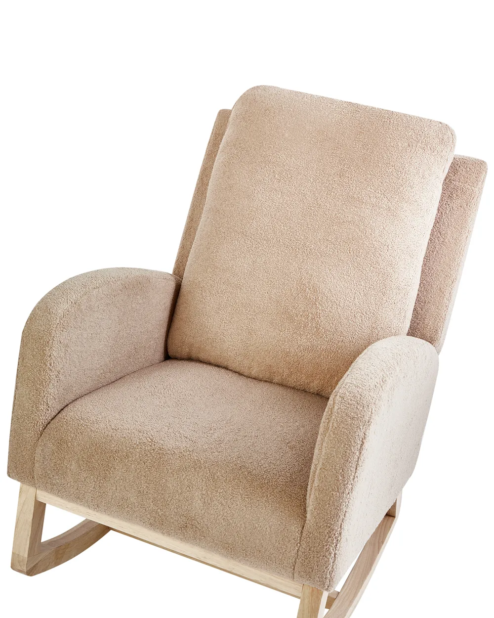 Poltrona a dondolo ALSTA Bouclé Beige_967622