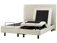 Verstelbaar bed Stof DUKE II 160 x 200 cm Beige_989023