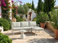 Garden Sofa Set 4 Seater ERICHE Light Beige_977996