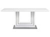 Jedálenský stôl 180 x 90 cm biela/strieborná KALONA_705240