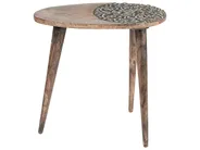 Set di 2 tavolini KHETUA Legno di mango Marrone_857311