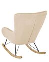 Velvet Rocking Chair Beige ELLAN_822916