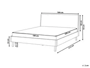 Bed WIZERNES 180 x 200 cm (EU Super King) Light Oak_1055796