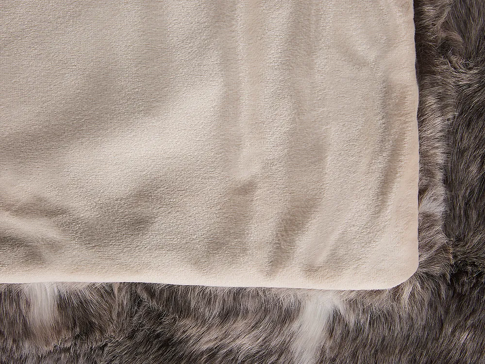 Blanket TADDART Fabric 150 x 200 cm Brown_789982