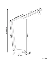 LED Desk Lamp CAROY with Wireless Charger White_1018927