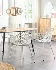 Set di 2 sedie da pranzo NASHUA II Bianco_861862