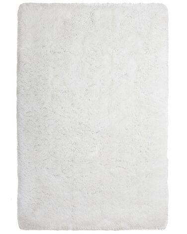 Tappeto shaggy rettangolare bianco 200 x 300 cm CIDE