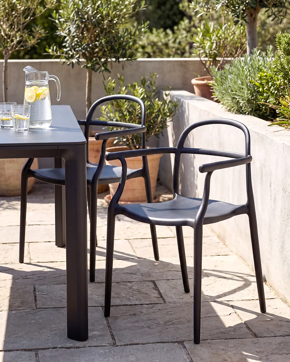 Set di 2 sedie da giardino VIDOR Nero_1175260