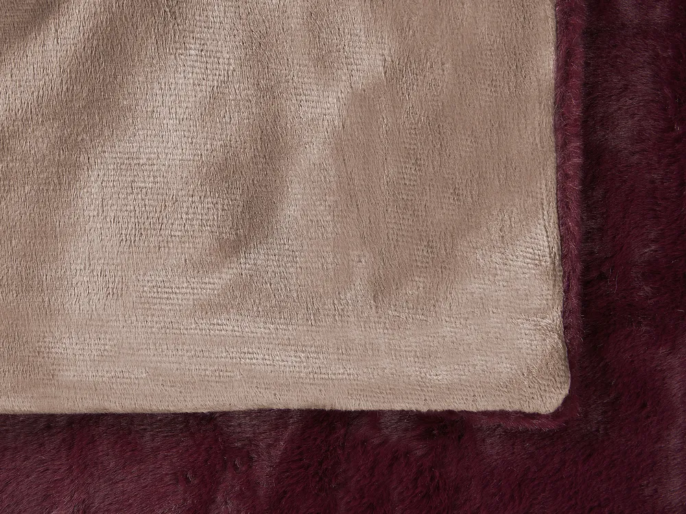 Koc TANTAN 180 x 220 cm Burgundowy_812594