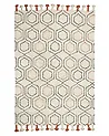 Alfombra HAJIPUR Beige 140 x 200 cm Algodón