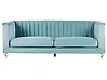 Sofa 3 Seater ARVIKA Velvet Light Blue