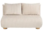 Sofa Bed 2 Seater ABISKO Corduroy Off-White_1031065