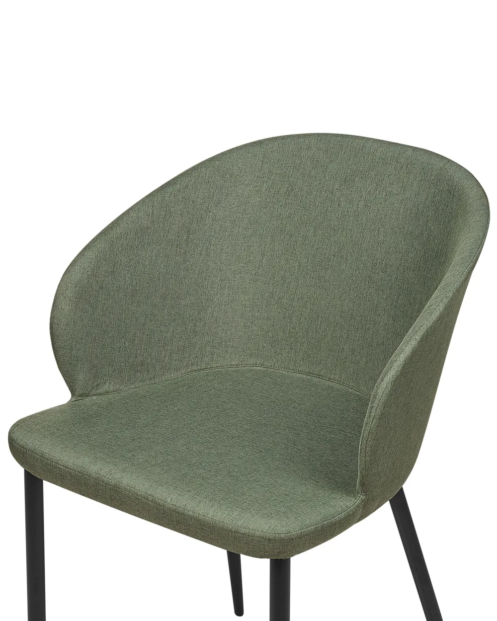 Set of 2 Dining Chairs MASON Dark Green_883564