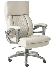 Poltrona da scrivania GALLANT Pelle sintetica Beige_990352