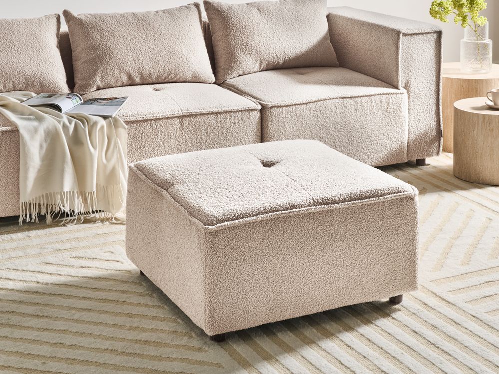 Ottoman AXEBO Boucle Beige