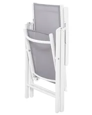 Set of 6 Garden Chairs CATANIA Metal Grey_741398