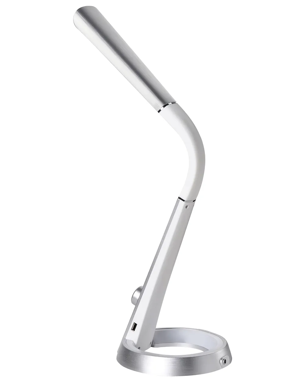 LED Desk Lamp CANOPUS with USB Port Silver_1018969