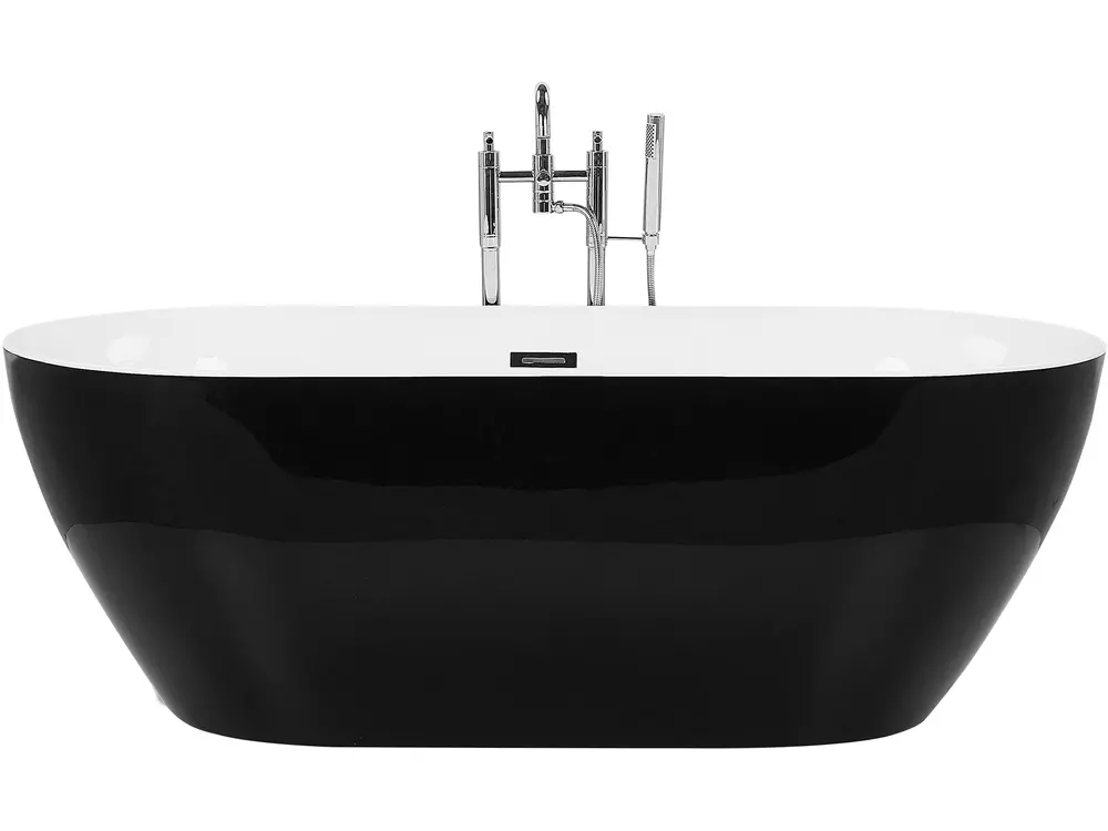 Vasca da bagno freestanding CARRERA 170 x 80 cm Nero
