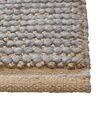 Wool Area Rug 140 x 200 cm Grey BANOO_845613