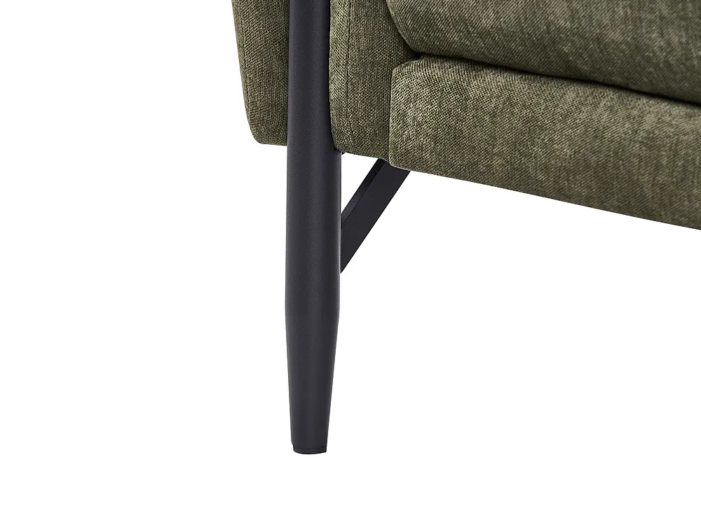 Sofa 3-Sitzer SKARO Chenillegewebe Grün_1156690