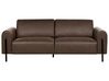 3 Seater Fabric Sofa Dark Brown ASKIM_918888