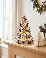 Weihnachtsdekoration LED KELLOKOSKI 45 cm Hellbraun_1175943