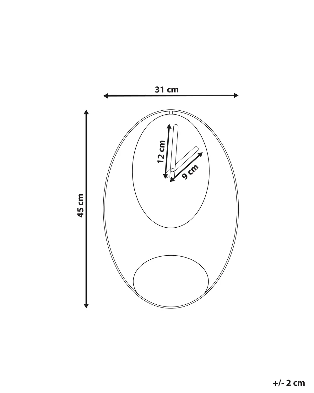 Dugena Wandklok Dessau, radiogestuurde klok, metalen behuizing, ø 32 cm, inclusief batterij (index Dugena Wandklok Dessau, radiogestuurde klok, metalen behuizing, ø 32 cm, inclusief batterij (index