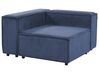 Hoekfauteuil corduroy blauw APRICA_908834