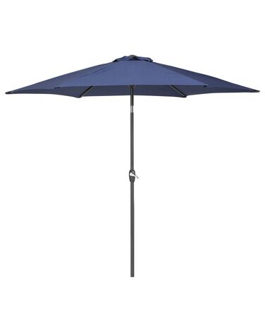 Parasol bleu marine pour jardin 267 cm VARESE