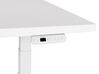 Bureau électrique à hauteur réglable 160 x 72 cm blanc DESTINES_899372