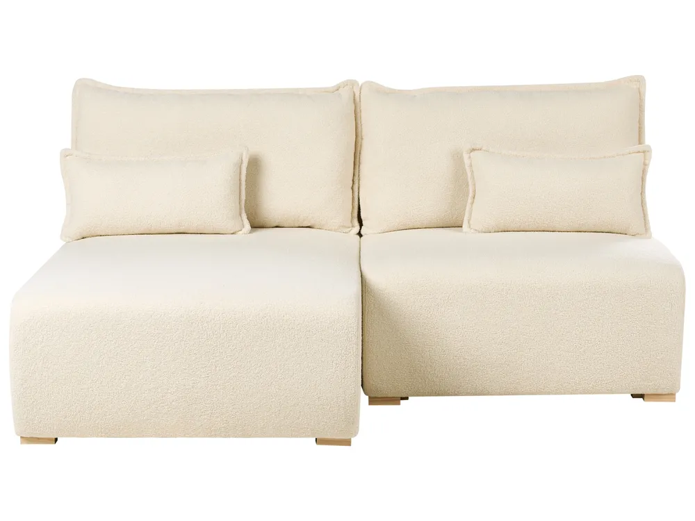 Modular Corner Sofa NERBO Boucle Off-White Right Hand_1033919