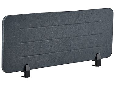 Separator de birou ZIGGY 120 x 40 cm Gri închis | Beliani.ro