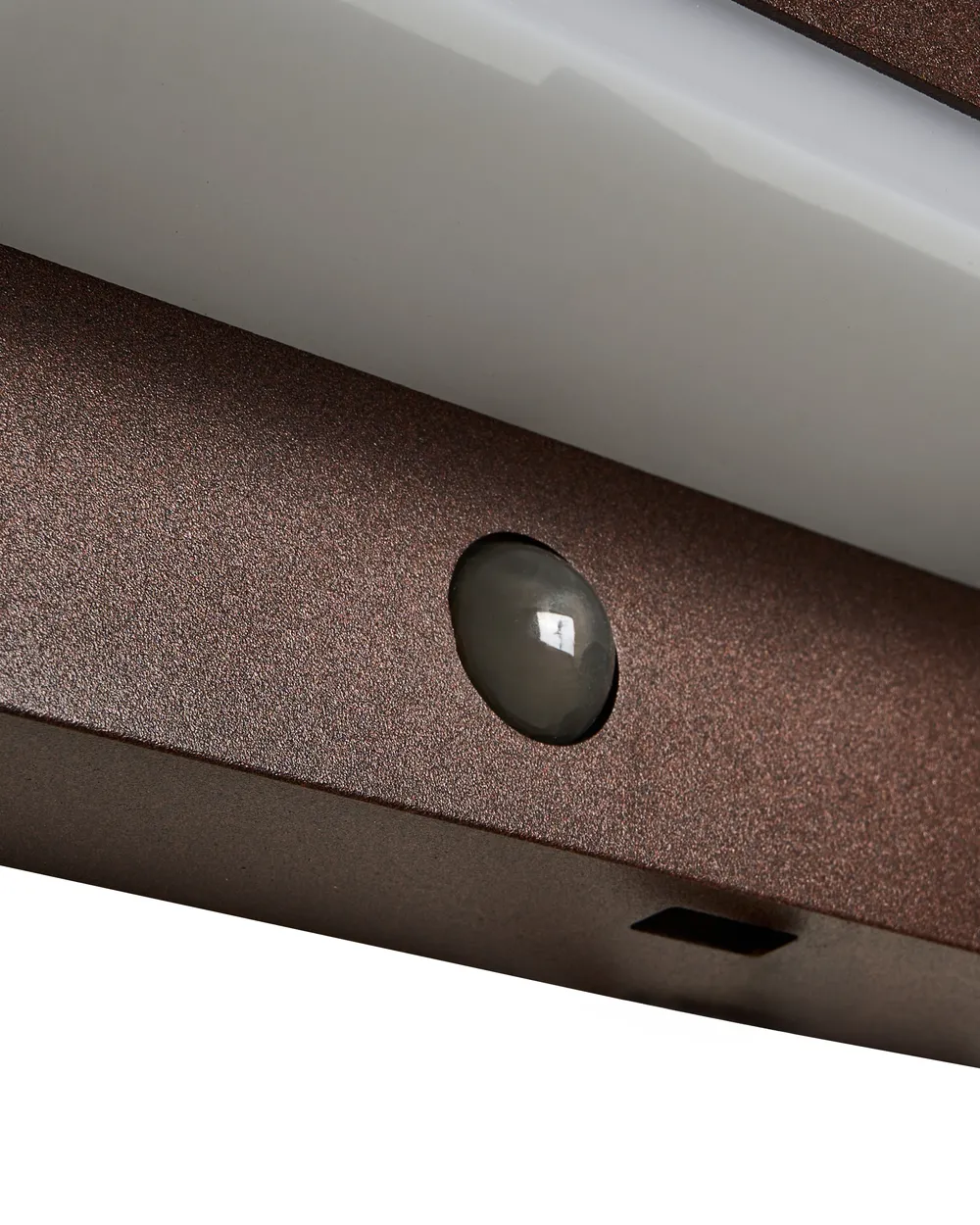 Set of 2 Outdoor LED Wall Lights DROMA with Motion Sensor Brown_1103274
