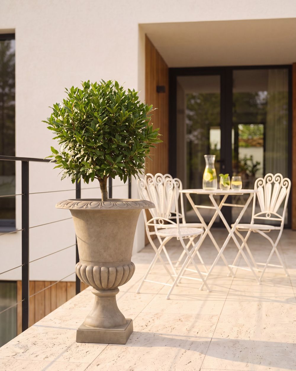 Plant Pot MELOS 47 cm Taupe
