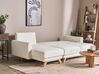 Right Hand Boucle Corner Sofa White SIRO_894704