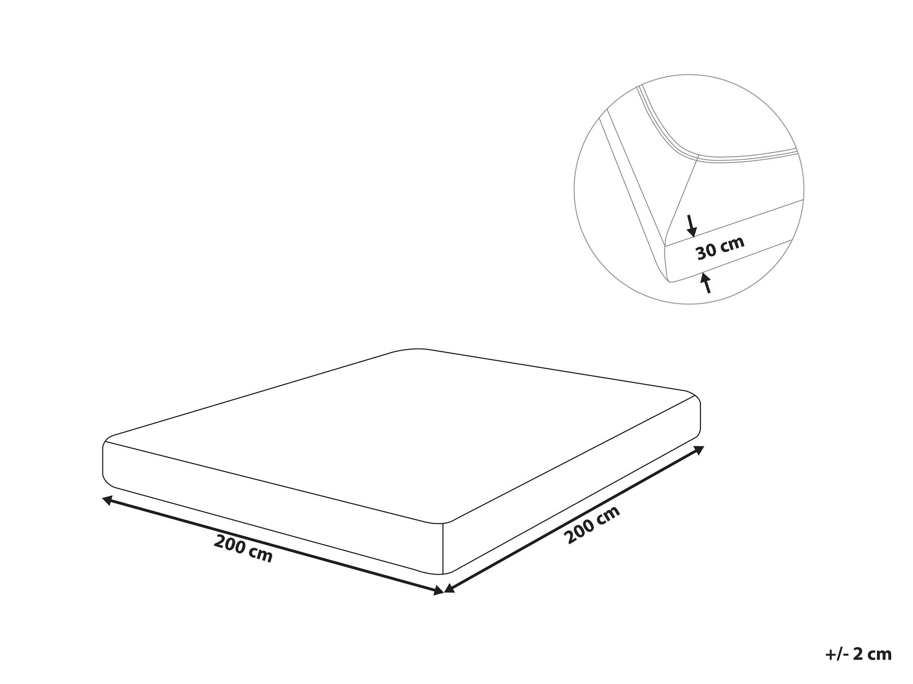 Cotton Fitted Sheet 200 x 200 cm Sand Beige JANBU_845960