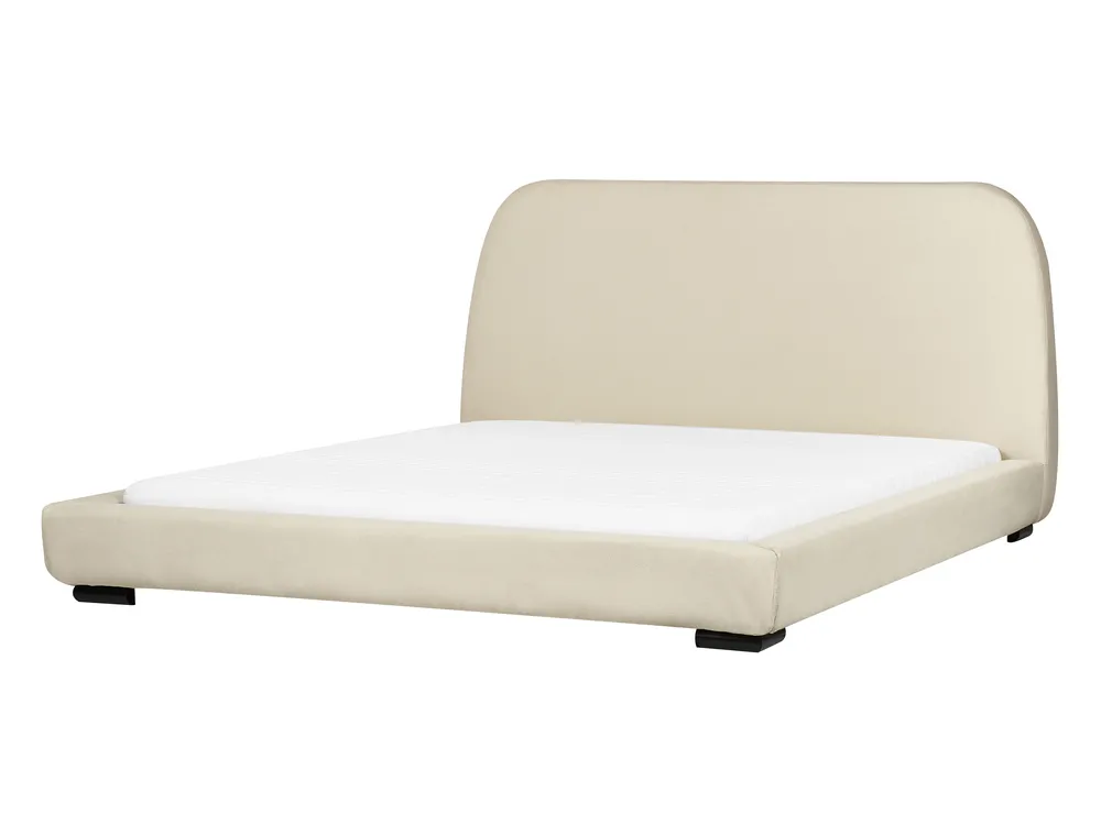 Bed Fabric ROISEL 160 x 200 cm (EU King Size) Light Beige