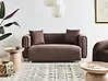 Sofa 2 Seater LILLEROD Fabric Dark Brown