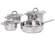 Set di 7 padelle PRIMECOOK Acciaio inox Argento_1043341