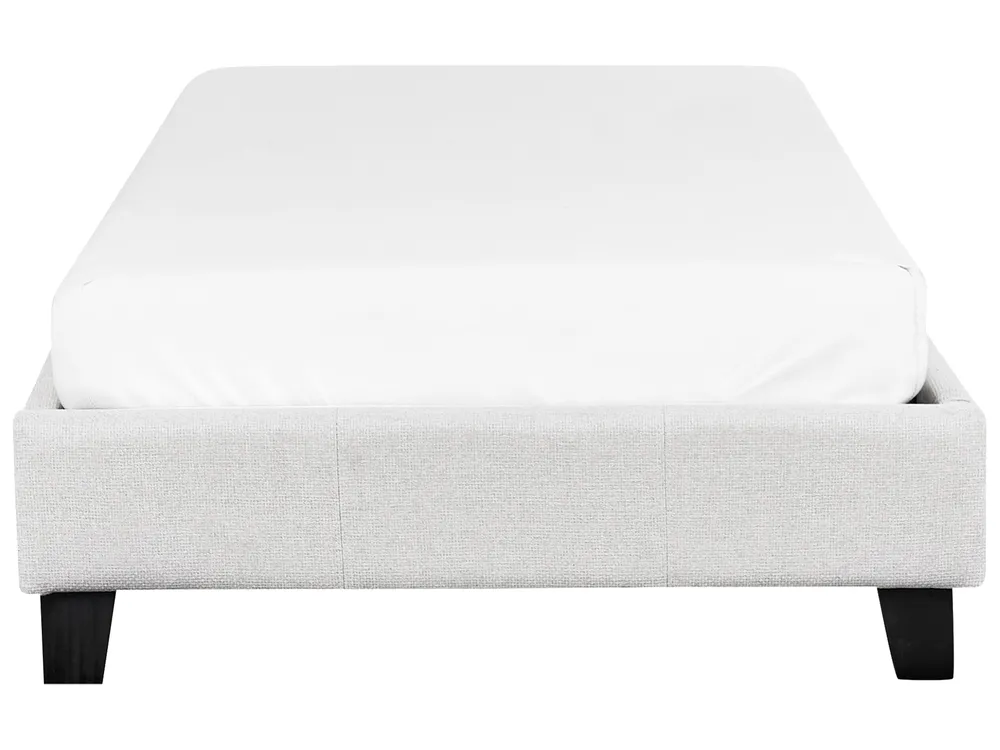 Bed without Headboard Fabric ROANNE 90 x 200 cm (EU Single) Light Grey_903103