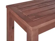 Garden Bench with Cushion TUSCANIA 160 cm Eucalyptus Wood Beige_1119217